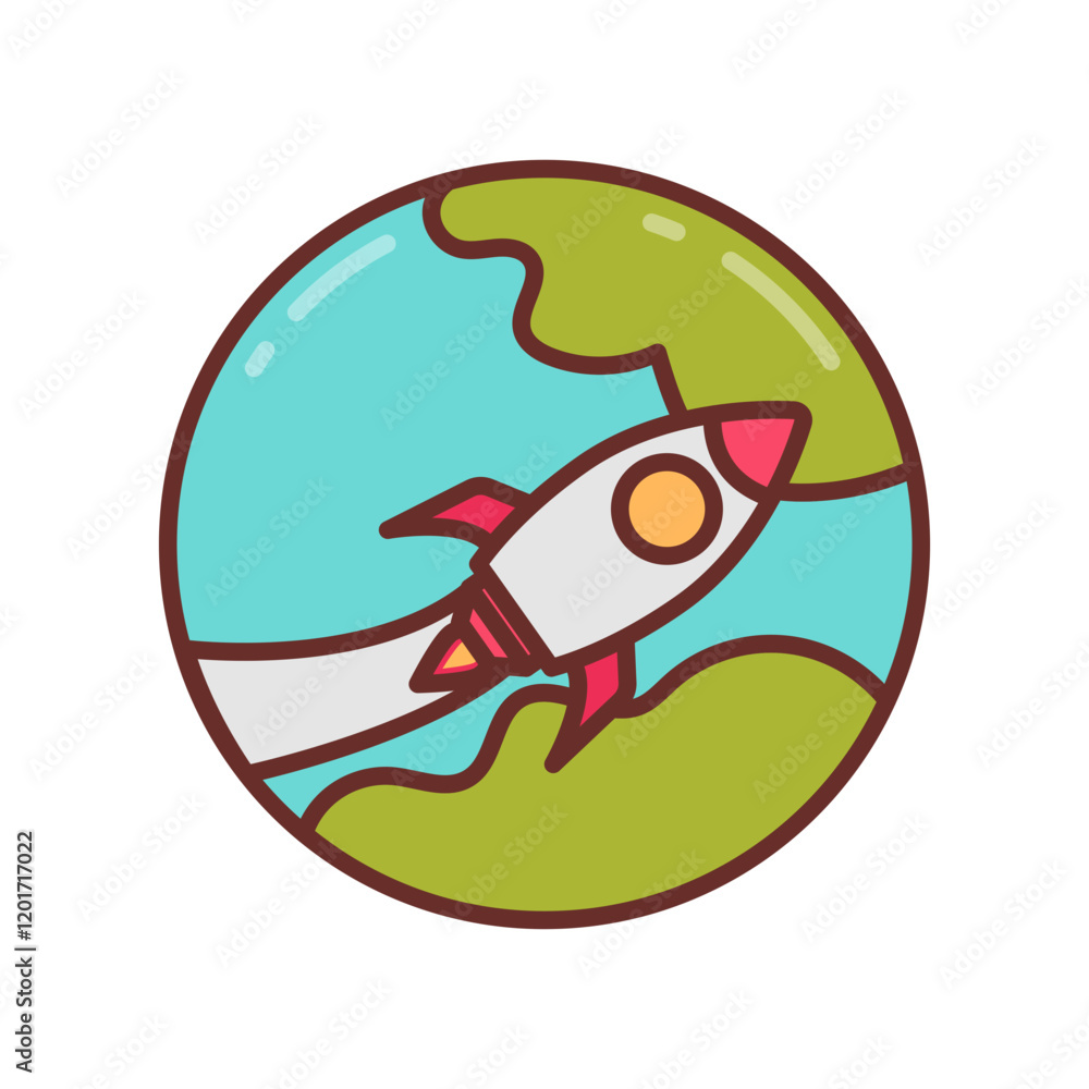 Space Electronics Filled Icons , Vector illustration Space Electronics Filled Icons , Vector illustration