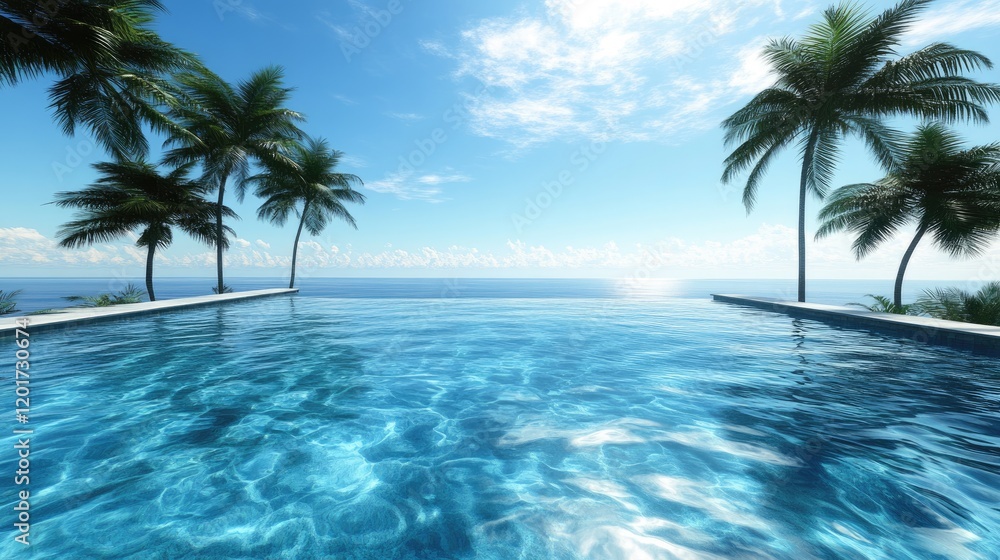 Tropical Pool Ocean View Relaxation by Infinity Pool Tropical Pool Ocean View Relaxation by Infinity Pool