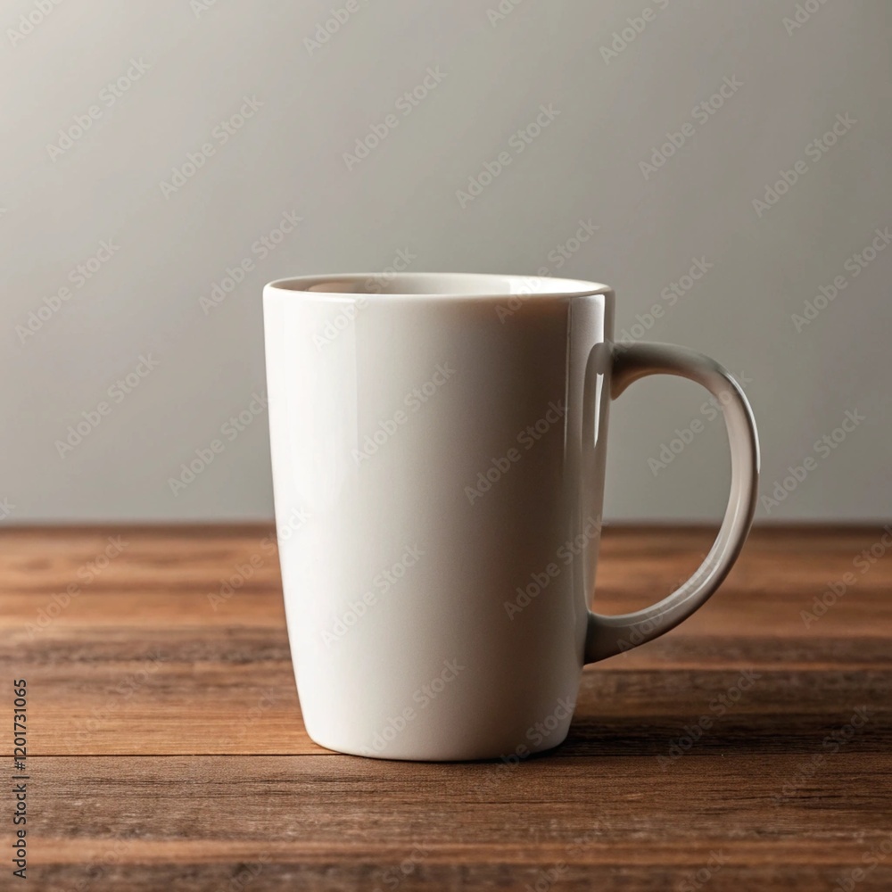 Obraz premium white cup on table