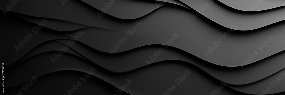 Elegant Black Wavy Abstract Texture Elegant Black Wavy Abstract Texture
