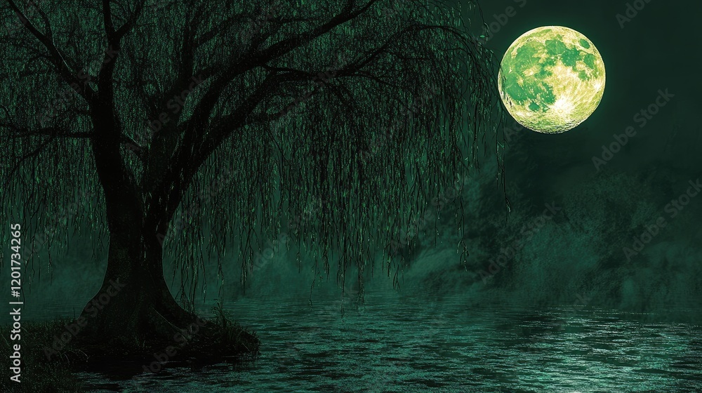 Fototapeta premium moon in the forest