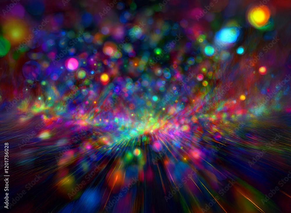 Abstract background image featuring vibrant bokeh lights. A burst of colorful glows creates a dynamic, radiant effect. Abstract background image featuring vibrant bokeh lights. A burst of colorful glows creates a dynamic, radiant effect.