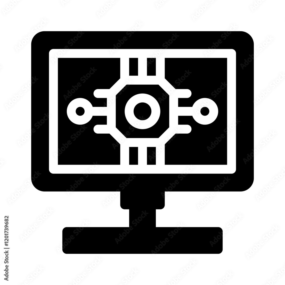 Icon Software Application With Style Glyph Icon Software Application With Style Glyph