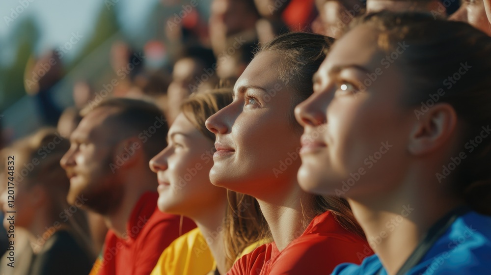 Fototapeta premium Spectators at a Sports Event