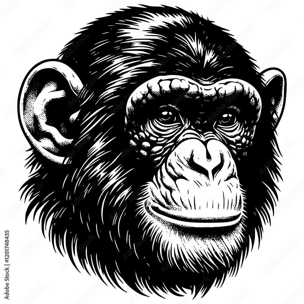 Fototapeta premium Chimpanzee Illustration