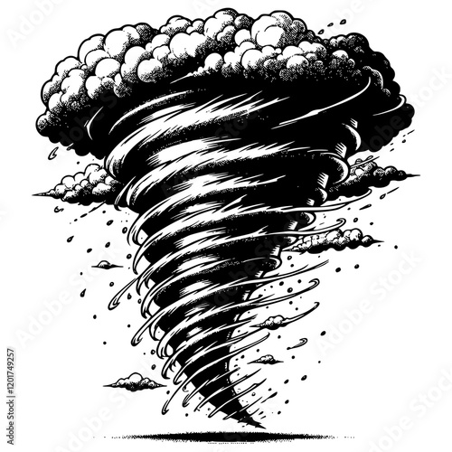 Tornado Typhoon Illustration