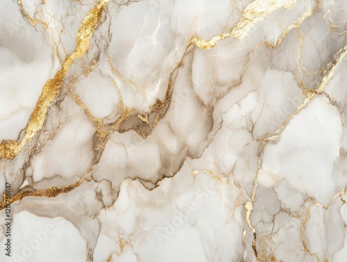 luxurious marble texture with flowing gold veins, elegant abstract patterns, warm cream and metallic tones