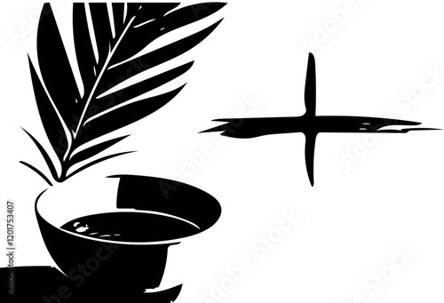 Foto Ash Wednesday black and white theme
