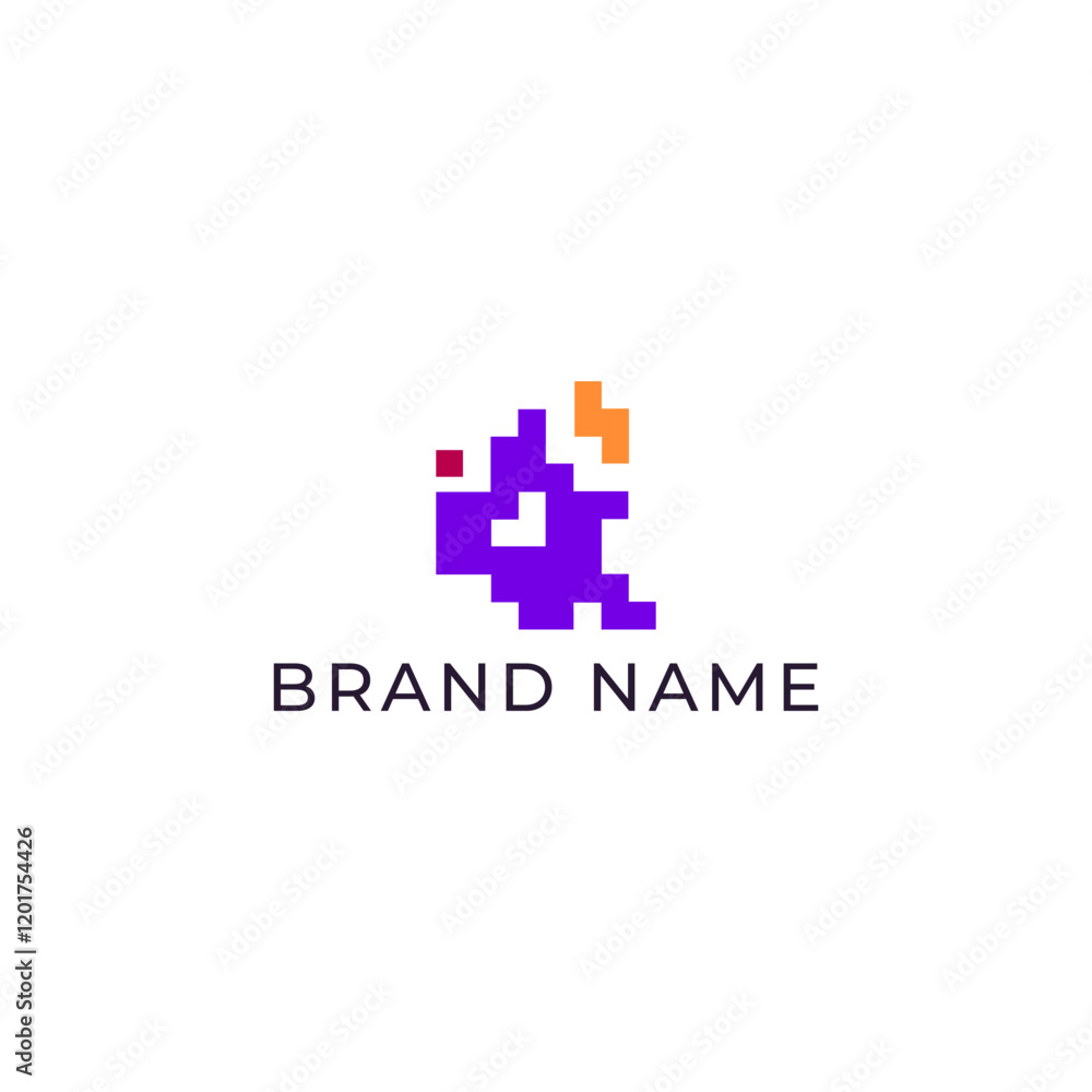 ILLUSTRATION ABSTRACT PIXEL LOGO ICON TEMPLATE SIMPLE COLORFUL DESIGN ELEMENT VECTOR ILLUSTRATION ABSTRACT PIXEL LOGO ICON TEMPLATE SIMPLE COLORFUL DESIGN ELEMENT VECTOR