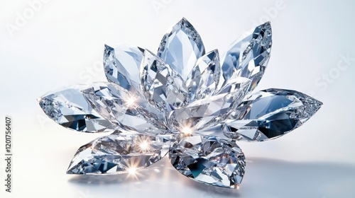 Wallpaper Mural A stunning crystal lotus flower, exemplifying elegance and beauty in design. Torontodigital.ca