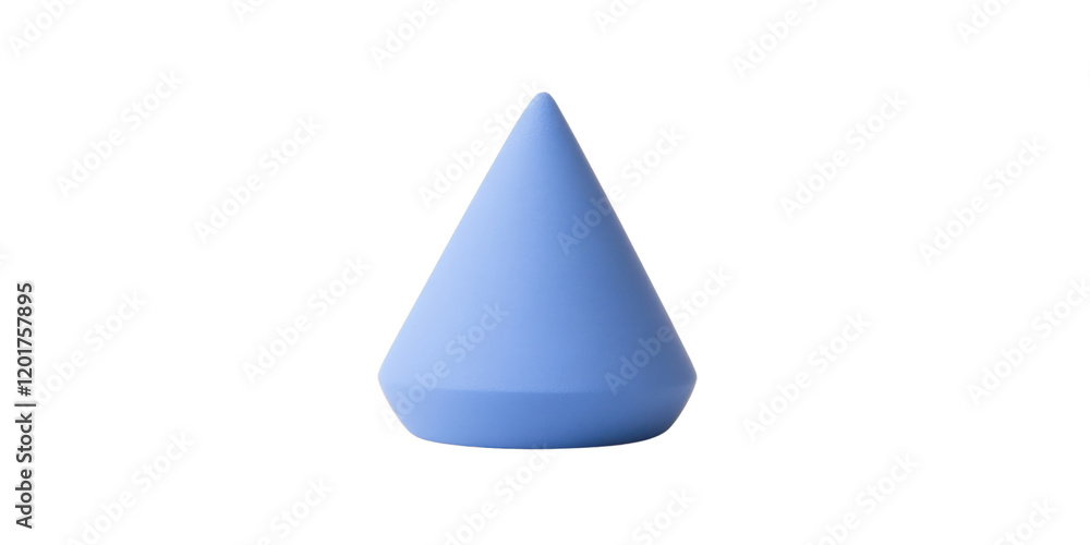 Light Blue Cone Shape Geometric Abstract 3D Render Minimalist Design Element Light Blue Cone Shape Geometric Abstract 3D Render Minimalist Design Element