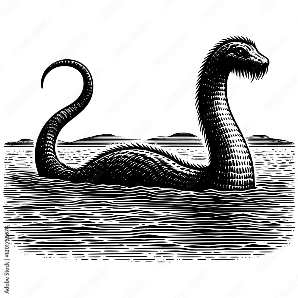 Fototapeta premium Loch Ness Monster Nessie