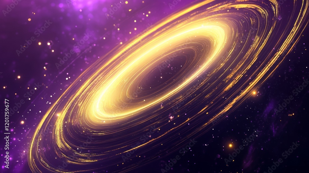 technology background image purple and yellow hollow rings technology background image purple and yellow hollow rings