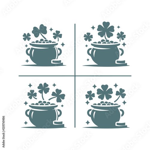 Lucky Charms St. Patrick's Day Silhouette Set