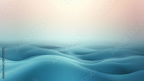 Abstract teal gradient backdrop with copy space..