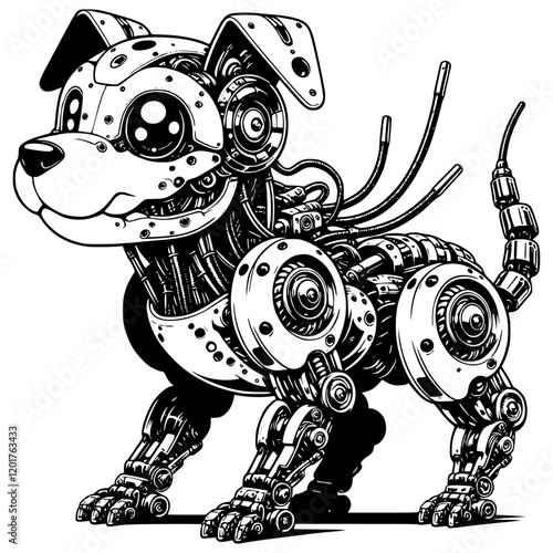 Futuristic Cyborg Animal Robot