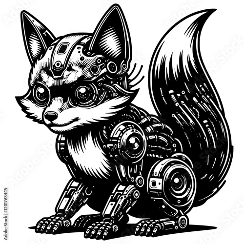 Futuristic Cyborg Animal Robot