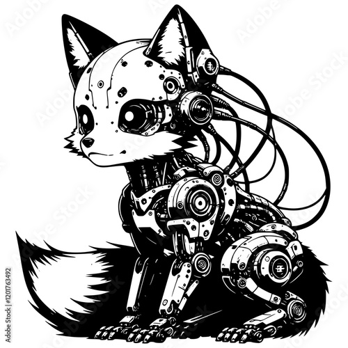 Futuristic Cyborg Animal Robot