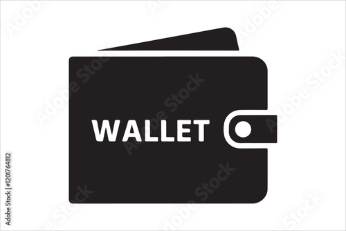 Wallet Icons Set on White Background. Wallet black icon vector illustration. Credit card icon vector illustration