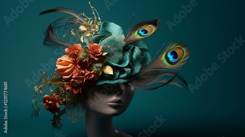 A photo of a high-fashion fascinator