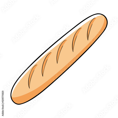 baguette icon, baguette vector illustration-simple illustration of baguette, perfect for baguette logos and icons