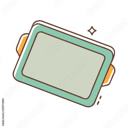 baking sheet icon, baking sheet vector illustration-simple illustration of baking sheet, perfect for baking sheet logos and icons