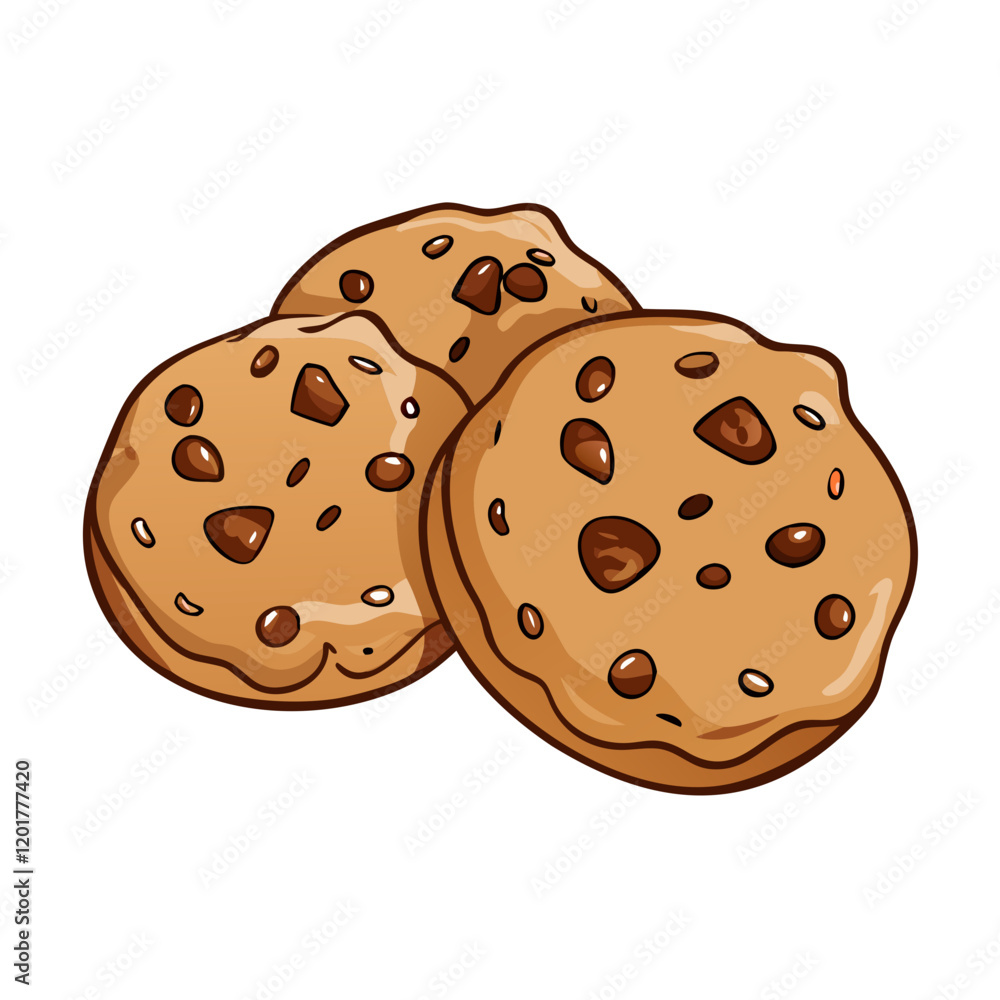 chocolate chip cookies icon, chocolate chip cookies vector illustration-simple illustration of chocolate chip cookies, perfect for chocolate chip cookies logos and icons chocolate chip cookies icon, chocolate chip cookies vector illustration-simple illustration of chocolate chip cookies, perfect for chocolate chip cookies logos and icons