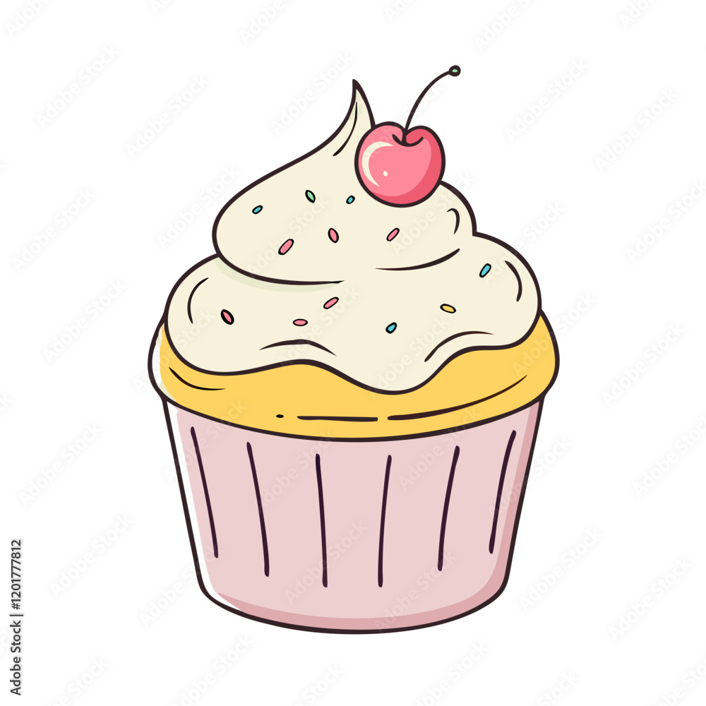 cupcake icon, cupcake vector illustration-simple illustration of cupcake, perfect for cupcake logos and icons cupcake icon, cupcake vector illustration-simple illustration of cupcake, perfect for cupcake logos and icons