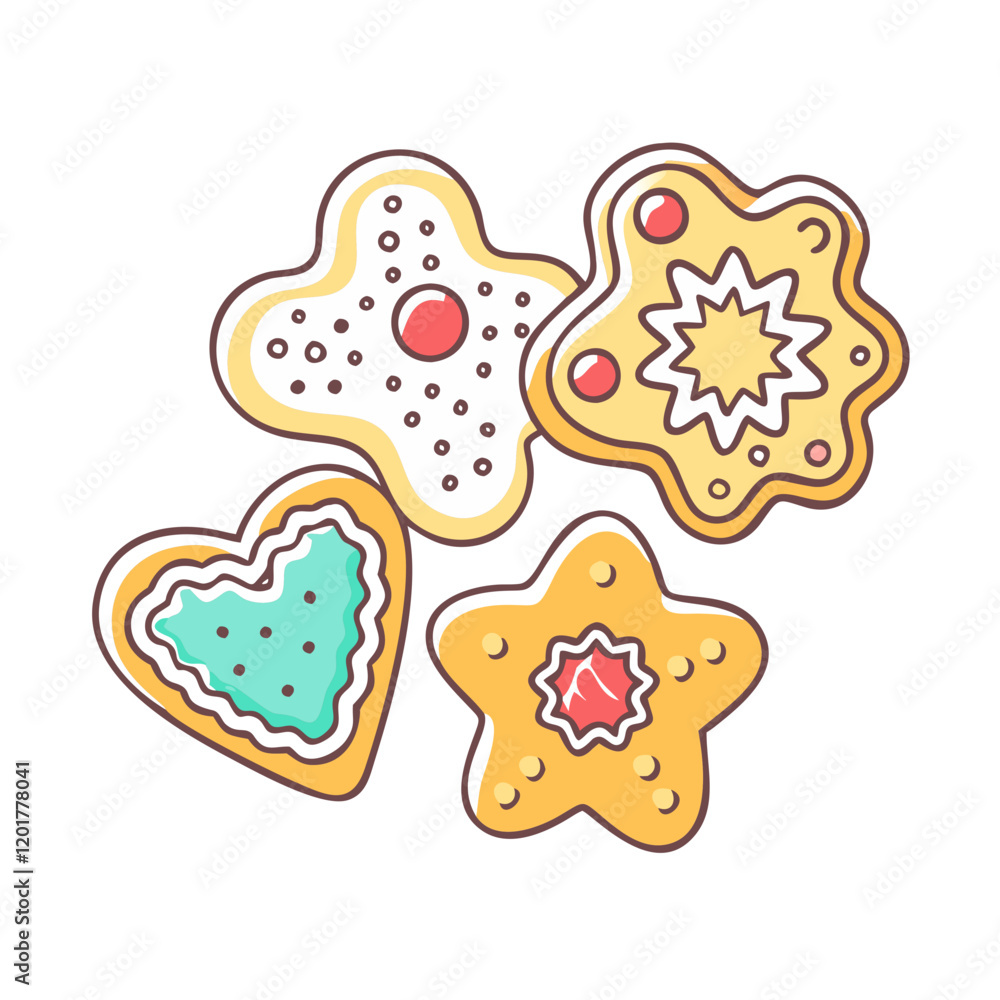 decorated cookies icon, decorated cookies vector illustration-simple illustration of decorated cookies, perfect for decorated cookies logos and icons decorated cookies icon, decorated cookies vector illustration-simple illustration of decorated cookies, perfect for decorated cookies logos and icons