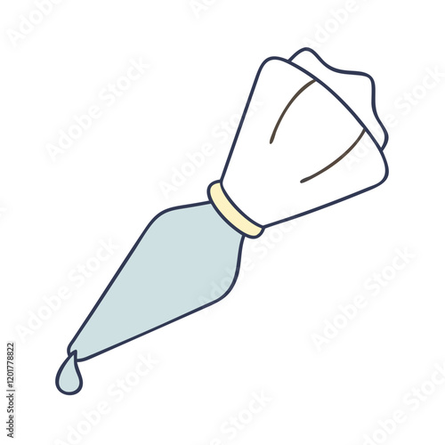 icing piping bag icon, icing piping bag vector illustration-simple illustration of icing piping bag, perfect for icing piping bag logos and icons