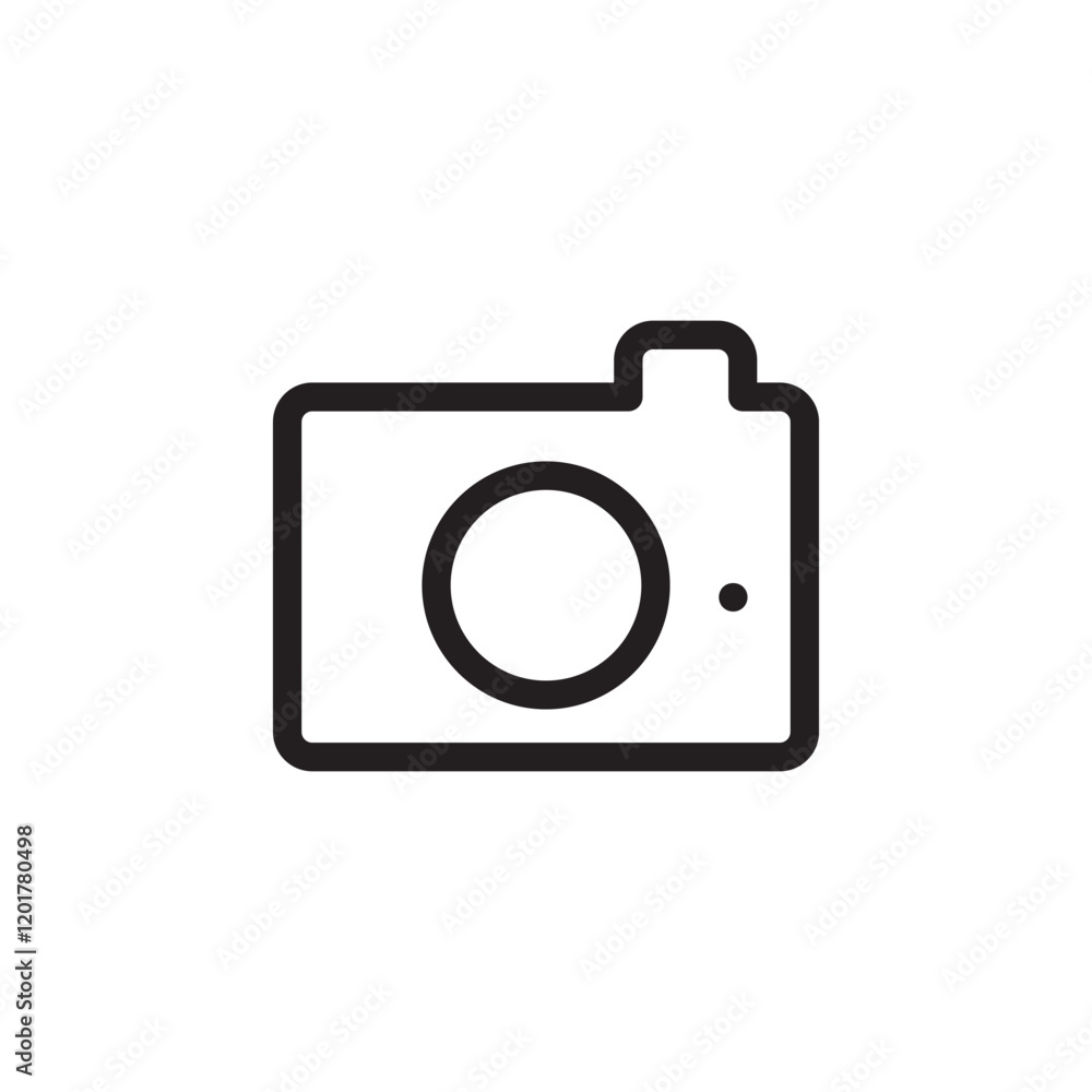 Camera icon representing photography or video recording. Perfect for tech interfaces, apps, and digital media. Clean, modern, and versatile vector design. Camera icon representing photography or video recording. Perfect for tech interfaces, apps, and digital media. Clean, modern, and versatile vector design.