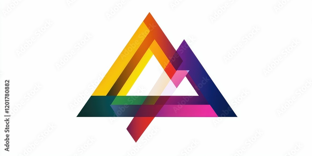 A colorful and dynamic logo with overlapping geometric elements for a modern appeal. A colorful and dynamic logo with overlapping geometric elements for a modern appeal.