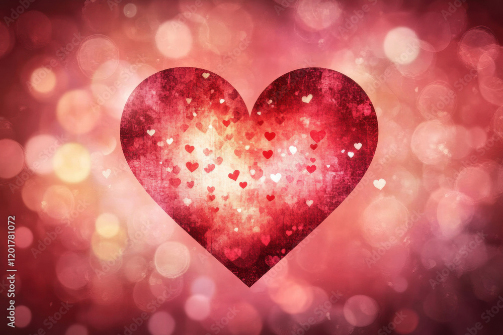 Modern Valentine's Heart Backdrop with Copy Space Modern Valentine's Heart Backdrop with Copy Space