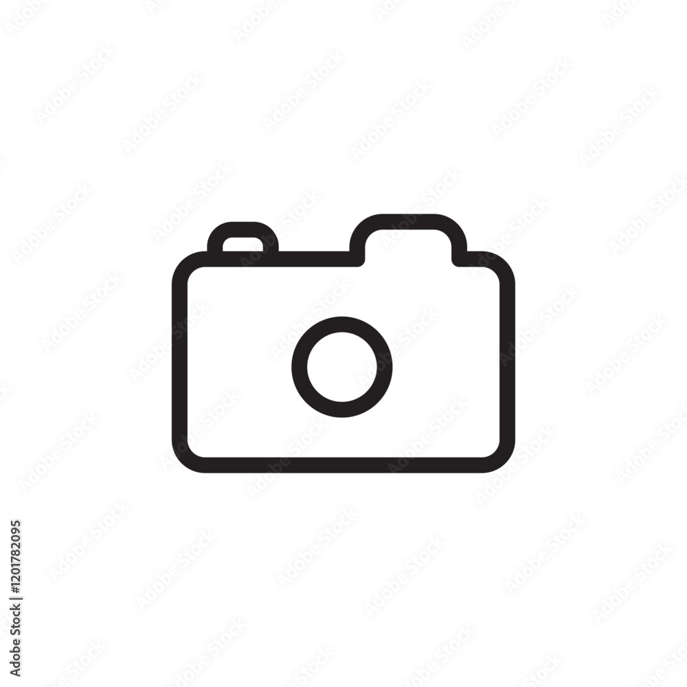 icon Camera icon representing photography or video recording. Perfect for tech interfaces, apps, and digital media. Clean, modern, and versatile vector design. icon Camera icon representing photography or video recording. Perfect for tech interfaces, apps, and digital media. Clean, modern, and versatile vector design.