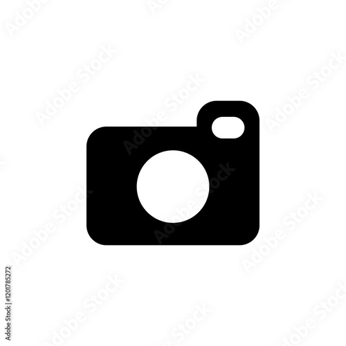 rectangle Camera icon representing photography or video recording. Perfect for tech interfaces, apps, and digital media. Clean, modern, and versatile vector design.