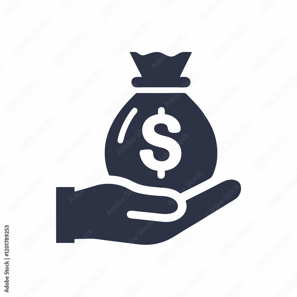 Financial Support Silhouette Vector Design. Financial Support Silhouette Vector Design.