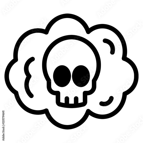 hazardous gas icon dualtone