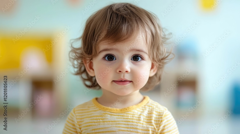 Toddlers Building Social Skills Through Interactive Group Activities Smiling Child in Yellow Striped Shirt Engaging in Early Educational Group Interactions Toddlers Building Social Skills Through Interactive Group Activities Smiling Child in Yellow Striped Shirt Engaging in Early Educational Group Interactions