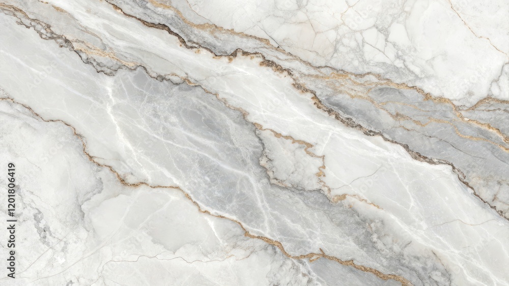 Obraz premium Elegant Grey and Gold Marble Texture A Luxurious Background Image