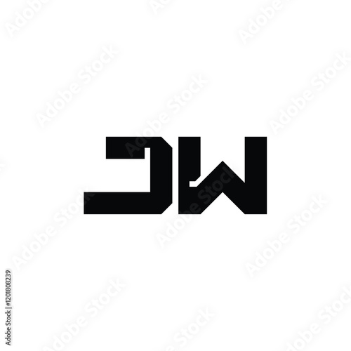 Free Download JW monogram logo design letter text name symbol monochrome logotype alphabet character simple logo - GFXLoad
