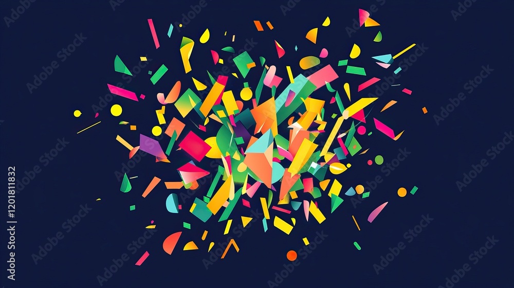 Vibrant “2025” Numerical Design with Geometric Shapes and Fireworks, Dark Blue and White Background, Ideal for New Year Celebrations Vibrant “2025” Numerical Design with Geometric Shapes and Fireworks, Dark Blue and White Background, Ideal for New Year Celebrations