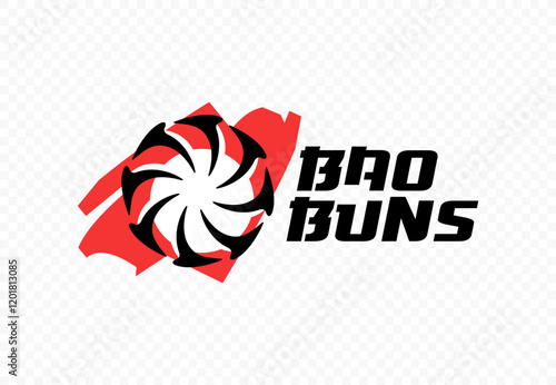 Steamed buns vector logo design