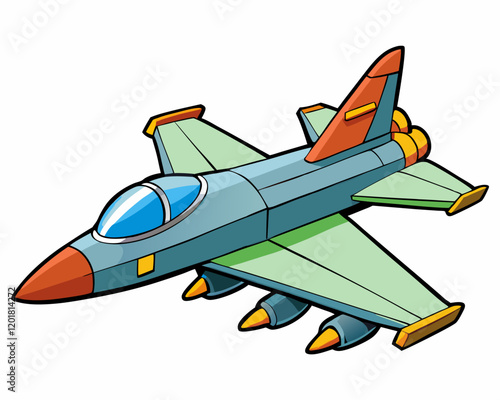 fighter jet vector illustration