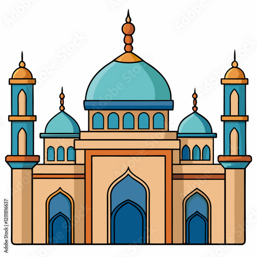 mosque vector illustration