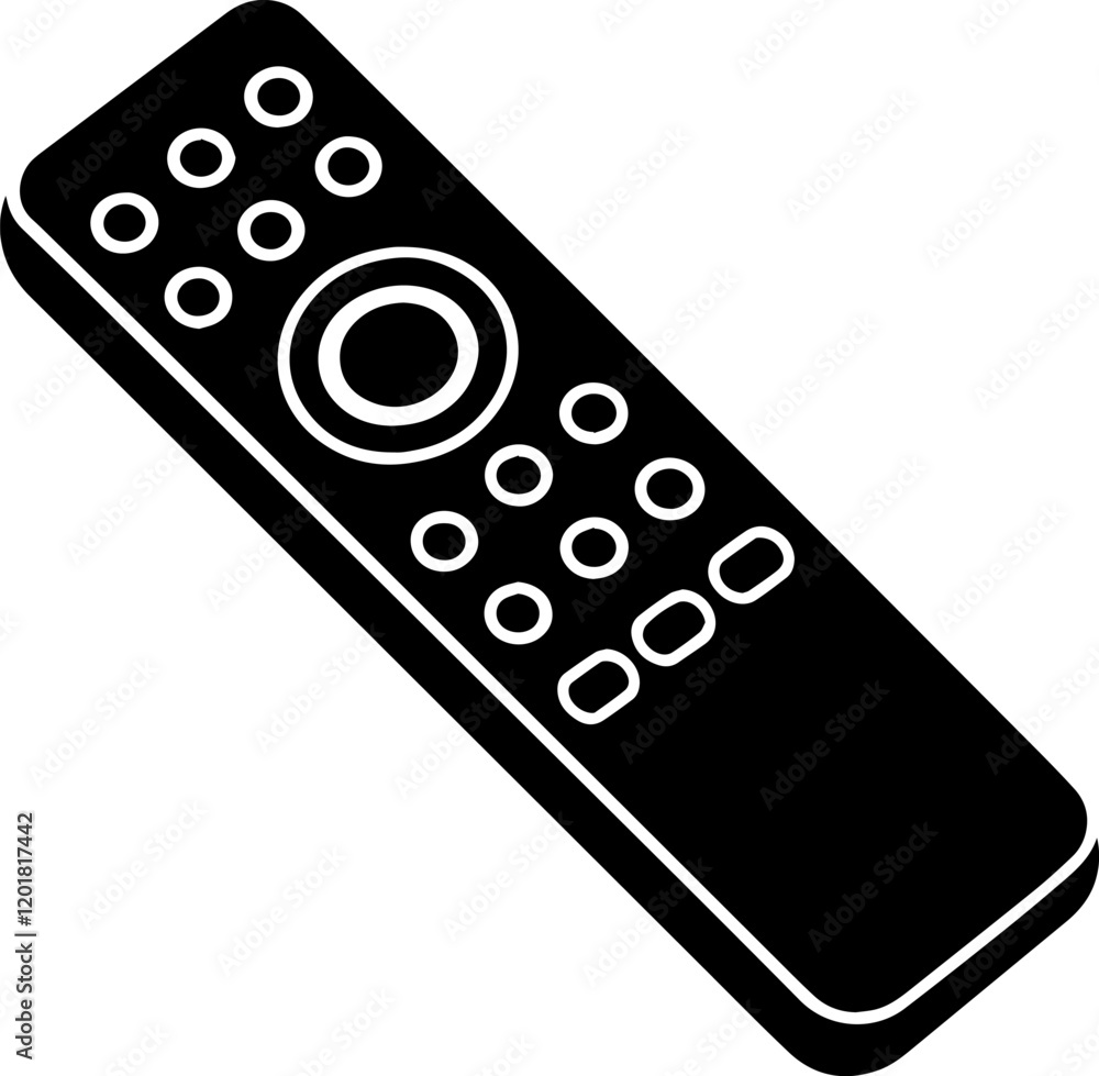 remote control silhouette vector illustration remote control silhouette vector illustration