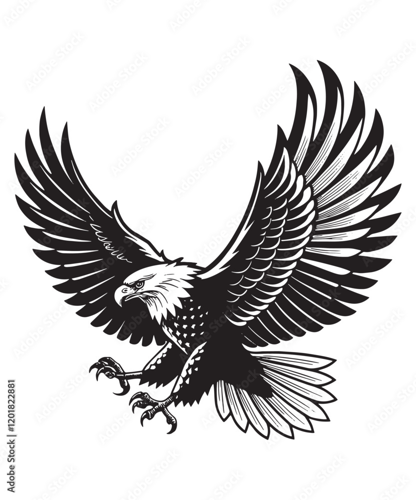 Eagle bird Silhouette, Vector logo Design Eagle bird Silhouette, Vector logo Design