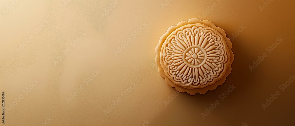 Fototapeta premium Close-Up Cookie Texture, Composition, and Color Palette.