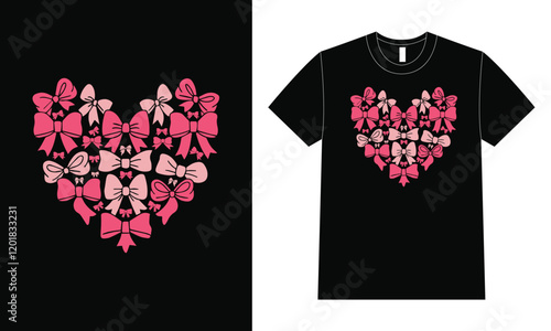 Bow ribbon pattern Shirt design