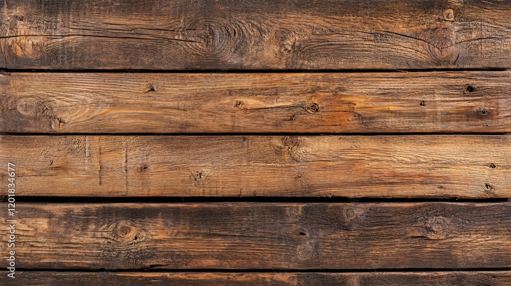 Weathered Wooden Planks with Rich Grain Texture and Rustic Appeal for Natural and Vintage Design Projects