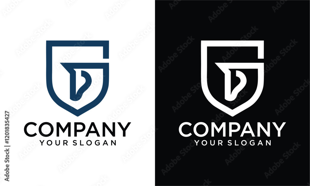 Creative Shield with horse logo Creative Shield with horse logo